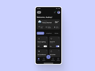 Day 015 - On/Off Switch 015 app app design daily ui daily ui 015 dailyui dailyui015 design mobile mobile app mobile design smart home smart home app ui ui design ux ux design