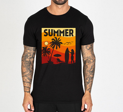 Summer T-Shirt Design clothing custom t shirt summer summertshirt t shirt t shirt design trendy t shirt tshirt typography
