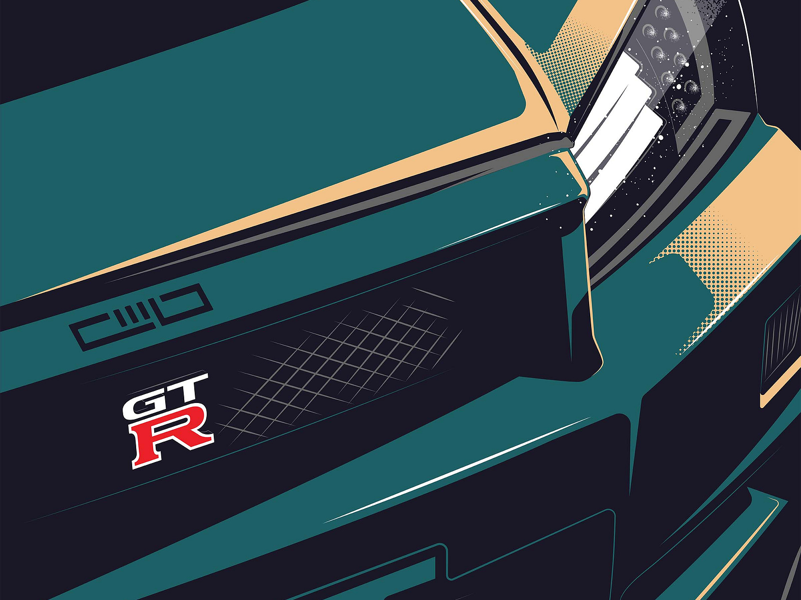 Nissan Skyline GTR R34 illustration art by Keyur on Dribbble