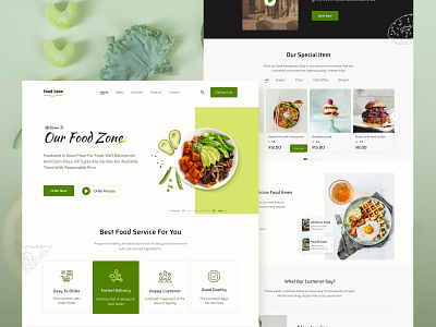 Restaurant website design graphic design landing page design ui ux web design web ui