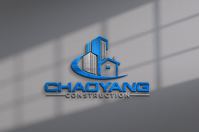 chaoyang construction logo design | Real estate logo creative logo free logo logo logo design logo idea logo within 6 hours