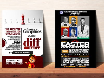 church flyer template design graphic design ui