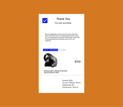 Day 17/100. Daily UI challenge.Email Receipt abnux dailyui design productdesign uiwork uxdesign uxresearch
