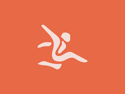 Jumping person app branding design graphic design illustration logo typography ui ux vector