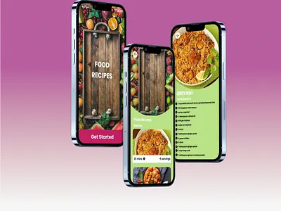 Recipe Mobile App app branding design figma graphic design mobileapp ui webdesign