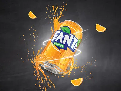 Fanta Poster Design app branding design graphic design illustration logo typography ui ux vector