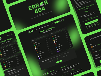 Crypto Exchange website concept app design ui ux