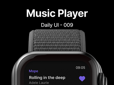 Submission for Daily UI challenge (009) Music Player clarance daily ui interface design music player ui