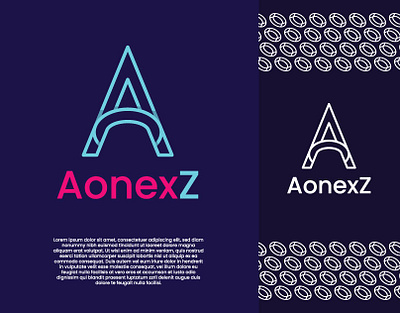 Aonexz - Logo Design, Modern Logo, Creative Logo, Lettermark brand identity branding branding design creative logo creative logo designer design graphic design letter a logo lettermark logo logo logo design logo designer logotipo logotype design logotypes mark modern logo typeface typography vect vibes