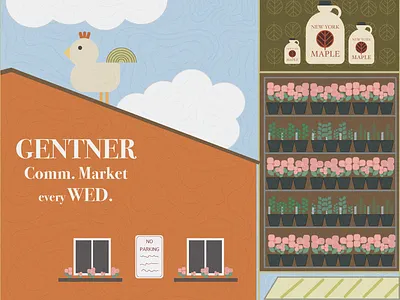 Local Farmers Market Illustration branding design graphic design illustration