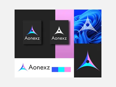 A letter logo brand identity