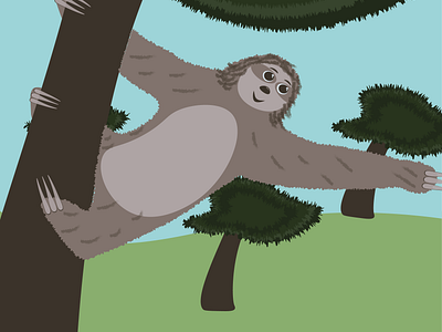 World of Sloths - illustration design graphic design illustration