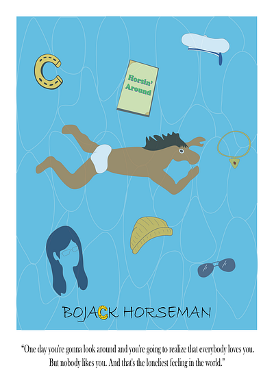 Bojack Horseman - Illustration design graphic design illustration poster