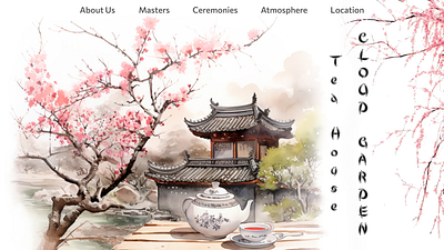 Tea House Cloud Garden animation design ui ux