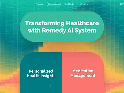 Website for an AI healthcare project ai ai healthcare ai website animation gif healthcare healthcare industry healthcare landing healthcare website home page landing page webdesign website website for ai project