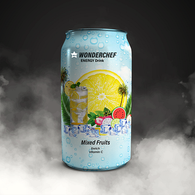 MOCKUP ON CAN #Energy Drink