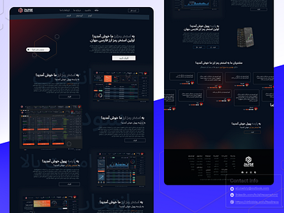 Persian Bitcoin Mining Landing Page 2d animation bitcoin branding darkmode dashboard design graphic design illustration landing logo mining product typography ui uiux ux vector web website