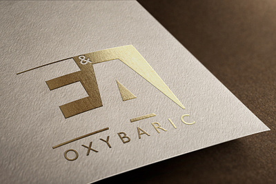 E&A branding branding cards design illustration logo oxybaric vector