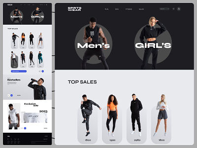 Sportswear Website designs, themes, templates and downloadable graphic  elements on Dribbble