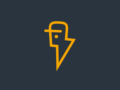 Urbo bolt branding courier delivery graphic design lightning logo