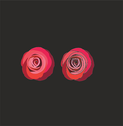 Red Roses branding design graphic design icon illustration logo vector