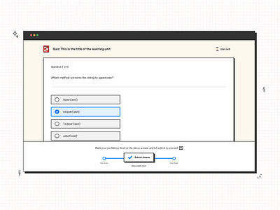 Confidence Meter in Quizzes learningexperience quiz ui userexperience ux