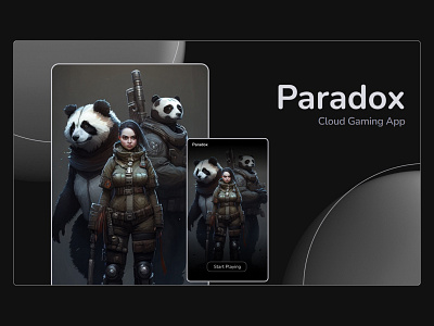 Paradox 🎮 applcation cloud gaming design gaming mobile pitch presentation ui