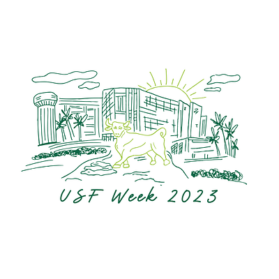 USF Week 2023 T-Shirt Design design graphic design