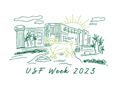 USF Week 2023 T-Shirt Design design graphic design