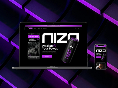 Energy Drink Branding: NIZO branding concept creative director design graphic design logo motion graphics product ui user interface ux