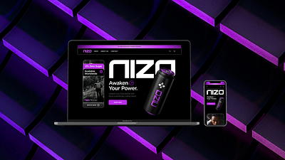 Energy Drink Branding: NIZO branding concept creative director design graphic design logo motion graphics product ui user interface ux