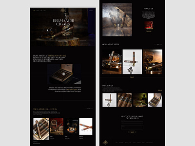 Webdesign for Belmaachi Cigars create website design landingpage uiuxdesign web designer website website design