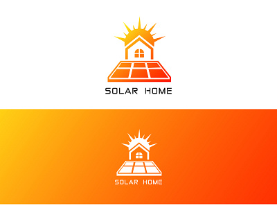 Solar Home Logo branding eco electricity energy global green energy logo power powerpoint property shine solar solar energy solar panels sun sunny home technology ui ux vacation