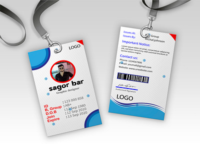 Creative Id card design smart objects