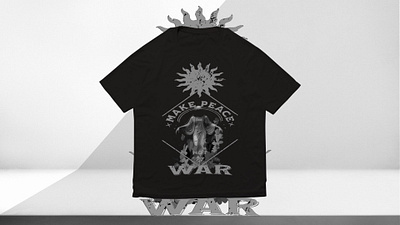 make peace, not war t-shirt design (graphic design) apparel design artwork branding clothing design digital art fashion design graphic art graphic design graphic t shirt streetwear streetwear design t shirt design vintage design