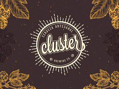 Cluster Beer logo beer branding graphic design logo