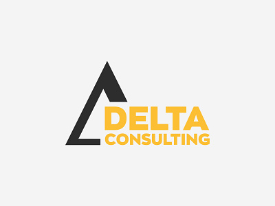 Logo — Delta consulting brand branding design flat flatdesign logo logobrand logodesign logotype vector