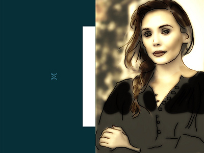 Portrait Practice_ Elizabeth Olsen_02 illustration