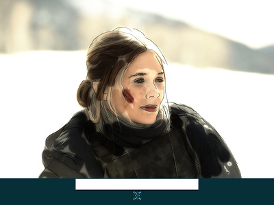 Portrait Practice_ Elizabeth Olsen_05 illustration