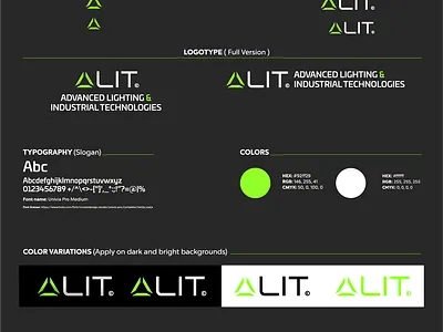 ALIT Technologies branding futuristic logo modern design technology