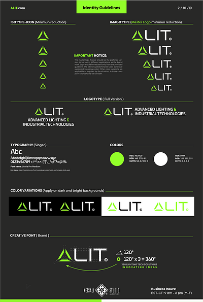 ALIT Technologies branding futuristic logo modern design technology