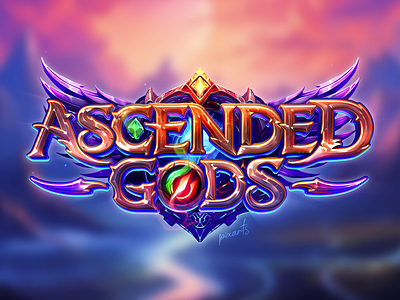 Game Logo - Ascended Gods 🔥 animated fantasy logo design fantasy game art game logo game logos gaming illustration logo metin2 mmorgp mobile game muonline ui video game