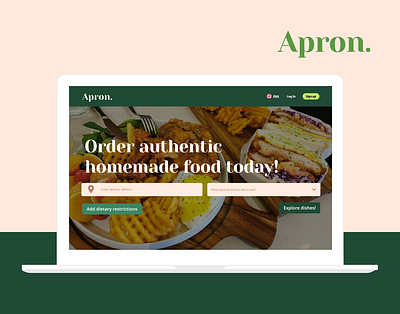 Apron Case Study app cooking design food homecooking typography ui ux