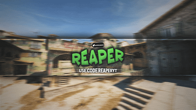 YouTube Banner & Logo "Reaper" banner branding csgo design gfx graphic design illustration logo photoshop vector