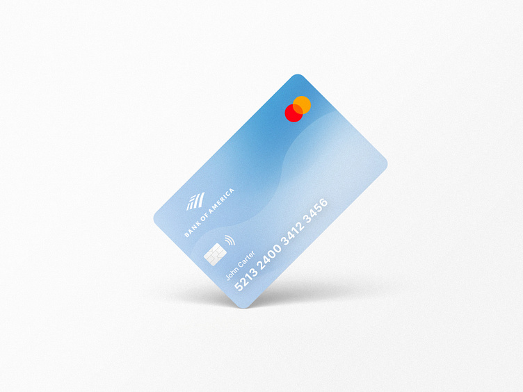 Bank of America MasterCard design by Davor on Dribbble