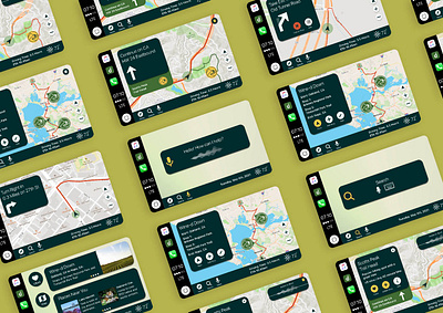 Detour Carplay Screens app branding design graphic design logo ui ux