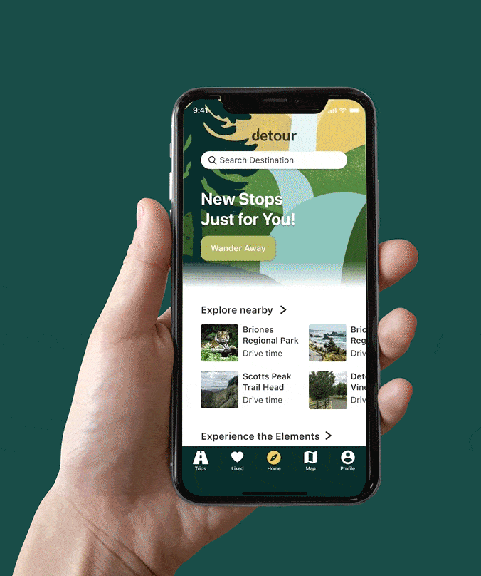 Detour Mobile App app branding design graphic design illustration logo ui