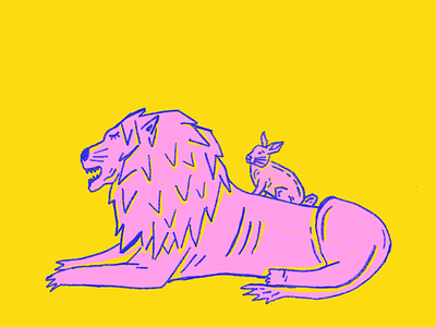 30y - Puhatalpú lányok 30y design graphic design illustration lion lyrics pink rabbit yellow