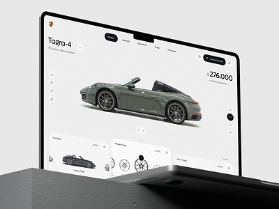Porsche 911 Targa 4S Configurator app auto automobile automotive car configurator design luxury performance porsche transport uxdesign vehicle vessel web