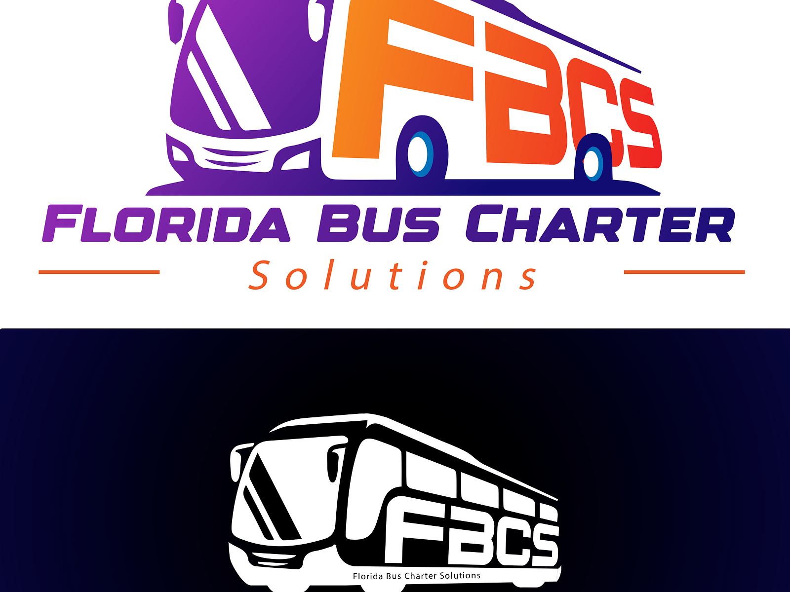 Florida Bus Charter Solutions by Britishlogo on Dribbble